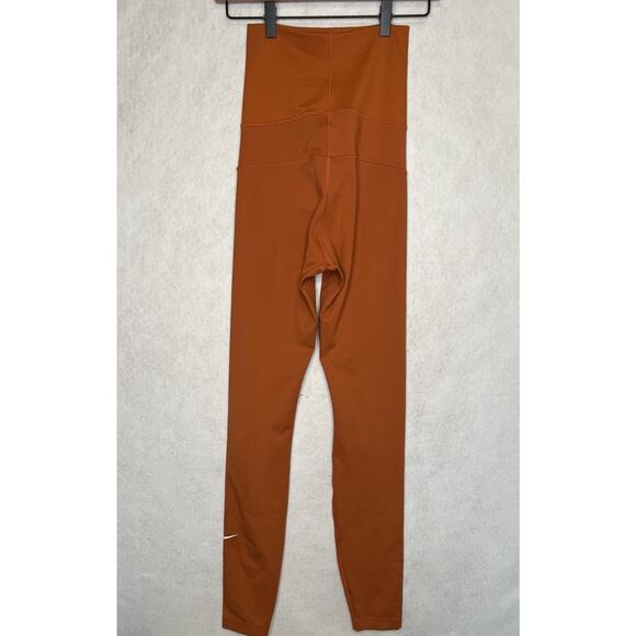 Nike One Tall High Waisted Leggings Maternity Orange Size Extra Small XS - Picture 2 of 6